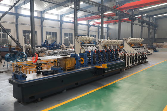 Mesin Pabrik Tabung Las ZY20 HF φ10-26mm Pipa Baja Bulat 0.4-1.5mm 100kW Solid State Line