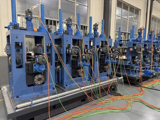 Mesin Pabrik Tabung Las ZY20 HF φ10-26mm Pipa Baja Bulat 0.4-1.5mm 100kW Solid State Line