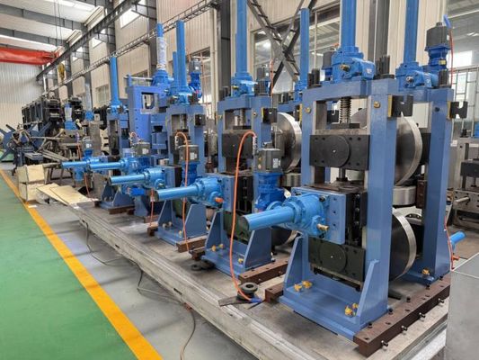 Mesin Pabrik Tabung Las ZY20 HF φ10-26mm Pipa Baja Bulat 0.4-1.5mm 100kW Solid State Line