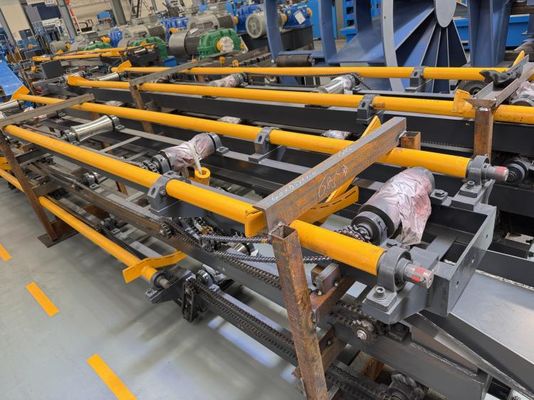 Mesin pembuatan tabung baja ASTM A53 dengan uncoiler tugas berat untuk baja bergulir panas 2,0 mm6,0 mm