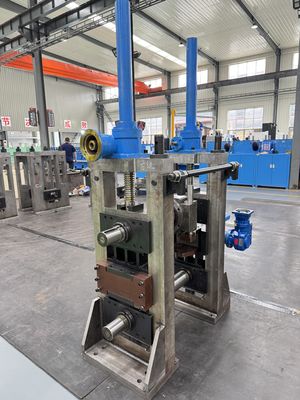 Mesin pembuatan tabung baja ASTM A53 dengan uncoiler tugas berat untuk baja bergulir panas 2,0 mm6,0 mm